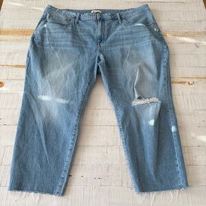 Madewell the Curvy Perfect Vintage Jean NWT size 26W Distressed Raw Hem
